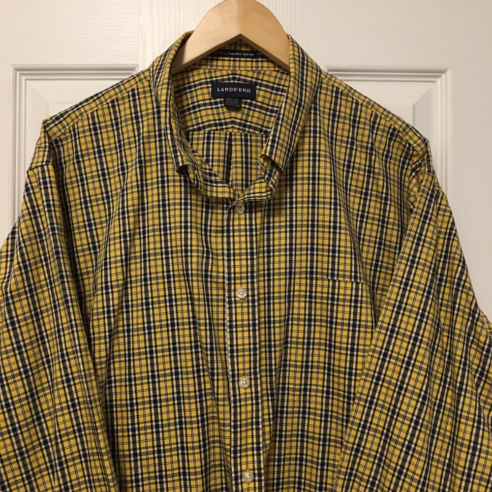 Land’s End No Iron Oxford Button Down, 18.5 x 36